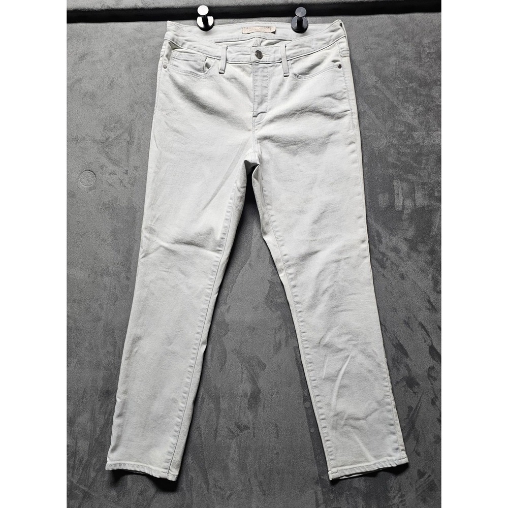 Athleta Sculptek Skinny Jeans Womens 8 Light Grey Stretch Denim Pants